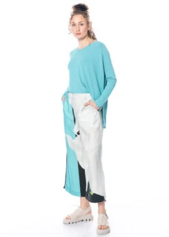 Annette Görtz, Leichte Sommerhose Sara In Kühlen Farben -Kleider Geschaft sara gr. 38 81 pebble m. aloa u. closed up 7