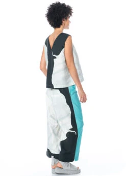 Annette Görtz, Leichte Sommerhose Sara In Kühlen Farben -Kleider Geschaft sara mit top sal und front act 3