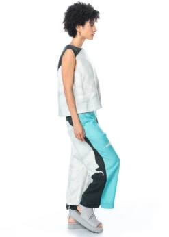 Annette Görtz, Leichte Sommerhose Sara In Kühlen Farben -Kleider Geschaft sara mit top sal und front act 4