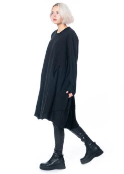 Studiob3, Kleid Mit Schwarzem Druck Auf Der Rückseite Savara -Kleider Geschaft savara 40 42 black 10