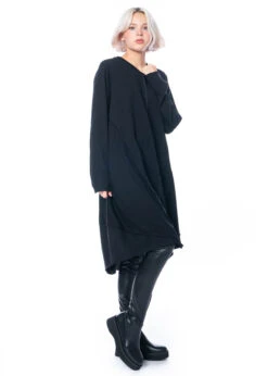 Studiob3, Kleid Mit Schwarzem Druck Auf Der Rückseite Savara -Kleider Geschaft savara 40 42 black 11