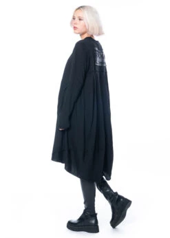 Studiob3, Kleid Mit Schwarzem Druck Auf Der Rückseite Savara -Kleider Geschaft savara 40 42 black 13