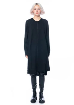 Studiob3, Kleid Mit Schwarzem Druck Auf Der Rückseite Savara -Kleider Geschaft savara 40 42 black