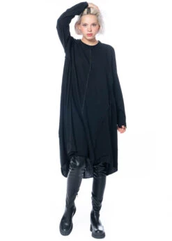 Studiob3, Kleid Mit Schwarzem Druck Auf Der Rückseite Savara -Kleider Geschaft savara 40 42 black 7
