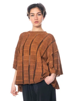 Serien° Umerica, Luftiger Oversized Strickpullover In Zenzero -Kleider Geschaft ser1265 os zenzero mit sn305 5
