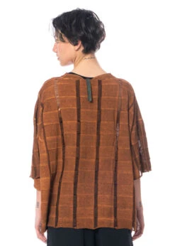 Serien° Umerica, Luftiger Oversized Strickpullover In Zenzero -Kleider Geschaft ser1265 os zenzero mit sn305 6