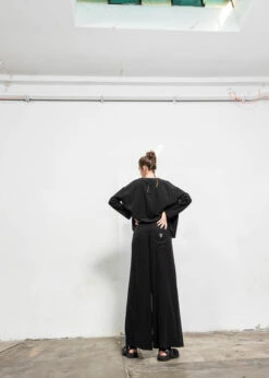 Serien° Umerica, Weite Hose Aus Seide Mit Elastischem Bund -Kleider Geschaft serien umerica hose 4