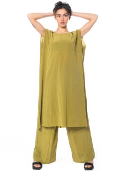 Serien° Umerica, Elegantes Seidenkleid Mit Kurzen Ärmeln