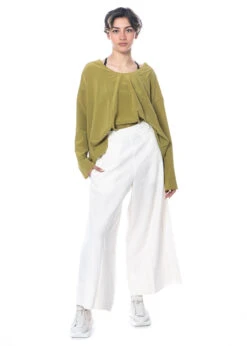 Serien° Umerica, Strukturierte Hose Mit Weitem Bein -Kleider Geschaft sn882 natural size36 2