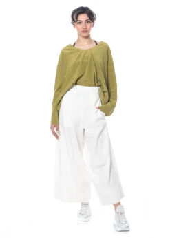 Serien° Umerica, Strukturierte Hose Mit Weitem Bein -Kleider Geschaft sn882 natural size36 3