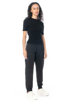 Adidas Y-3, Sportliche Hose Aus Baumwollgemisch H63064 -Kleider Geschaft superstarpants h63064 black 2