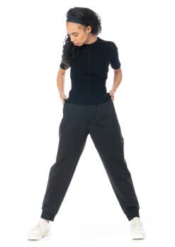 Adidas Y-3, Sportliche Hose Aus Baumwollgemisch H63064 -Kleider Geschaft superstarpants h63064 black 3