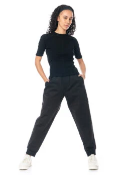 Adidas Y-3, Sportliche Hose Aus Baumwollgemisch H63064 -Kleider Geschaft superstarpants h63064 black 5