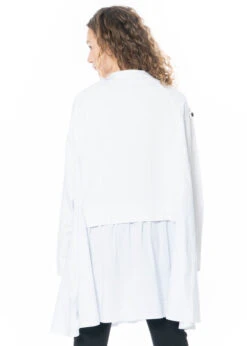 PLUSLAVIE PLÜ, Pullover Im Lagenlook ONE SWEAT In Weiß -Kleider Geschaft top2011 in os hose 1017 schuhe strong bond woman 11