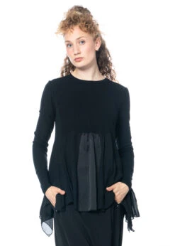 HIGH, Langärmeliges Kurzes Oberteil TOPSY-TURVY