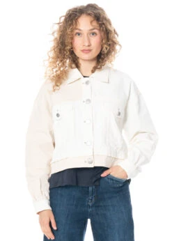 HIGH, Moderne, Kurze Jacke Upside Aus Baumwolle -Kleider Geschaft upside h 4