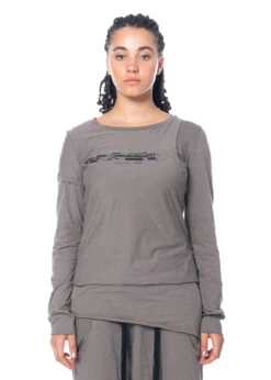 Studiob3, Zweilagiges Top Verda -Kleider Geschaft verda taupe 40 42 6