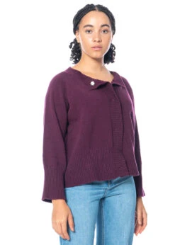 Knit Knit, Strickjäckchen Mit Hoch Geripptem Saum -Kleider Geschaft vinacchia s f1 4 1