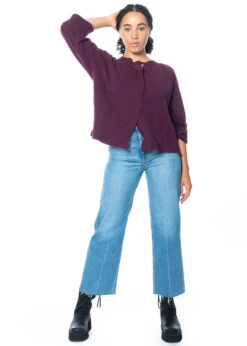 Knit Knit, Strickjäckchen Mit Hoch Geripptem Saum -Kleider Geschaft vinacchia s f1 7 1