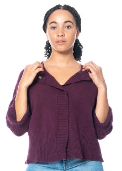 Knit Knit, Strickjäckchen Mit Hoch Geripptem Saum -Kleider Geschaft vinacchia s f1 9 1