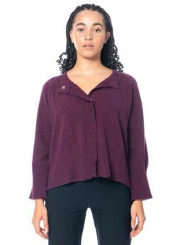 Knit Knit, Strickjäckchen Mit Hoch Geripptem Saum -Kleider Geschaft vinacchia s f1 1