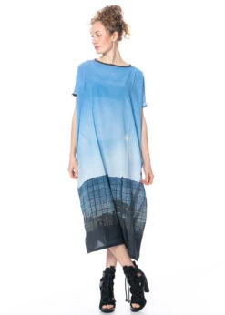 BARBARA BOLOGNA, Edles Kleid Mit Fotodruck